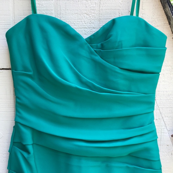BCBG MAXAZRIA emerald green strapless dress NEW 6 - Picture 4 of 11